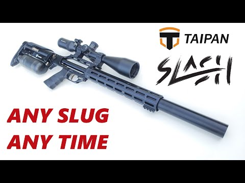 Taipan SLASH Review (SEMI-AUTO) Precision High Power PCP Air Rifle Shoots Slugs or Pellets