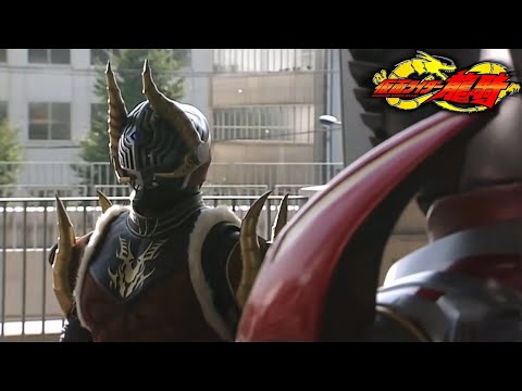 Kamen Rider Ryuki Survive Form & Imperer Fight Scene 