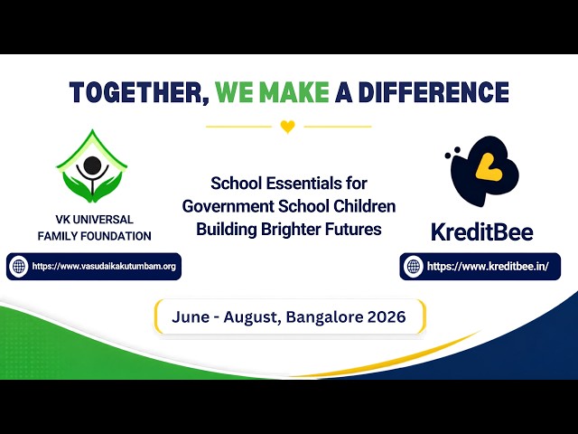 School Essentials for Government School Children | Bangalore 2026
