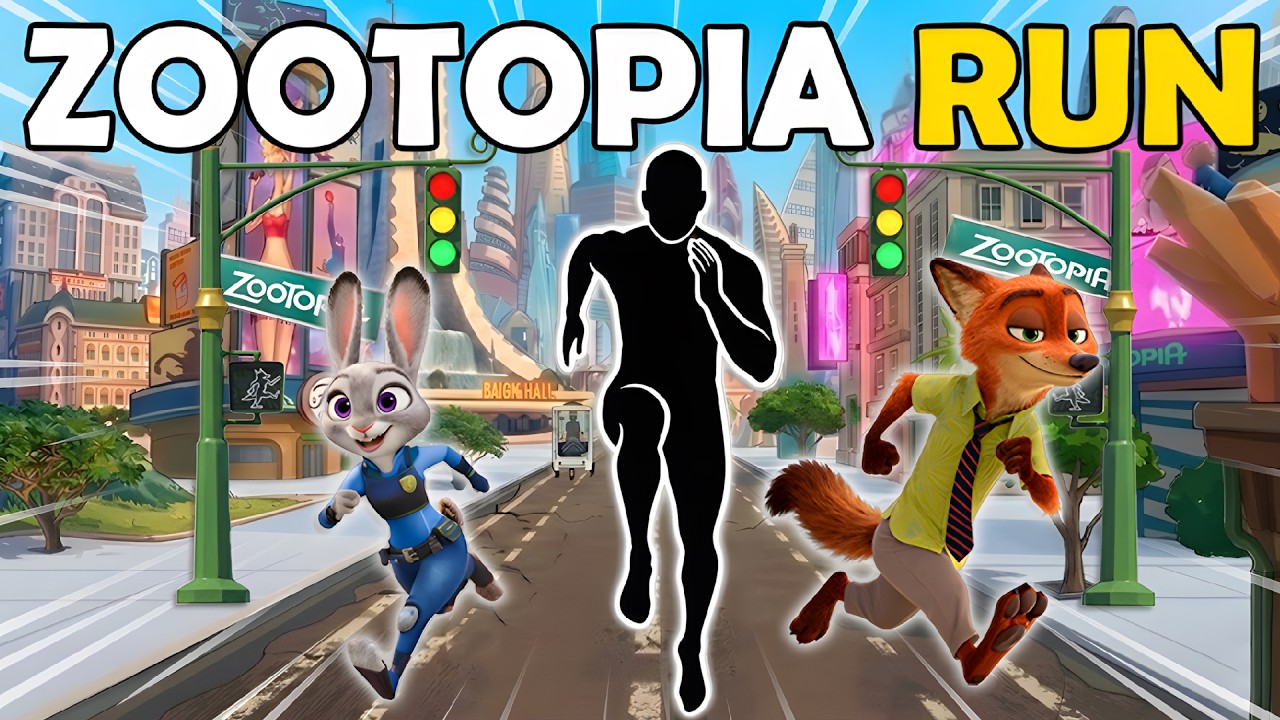 4K Immersive Interactive Warm-up | 🐰🦊POV ZOOTOPIA CHASE | Viral Challenge| Fun Workout | Brain Break
