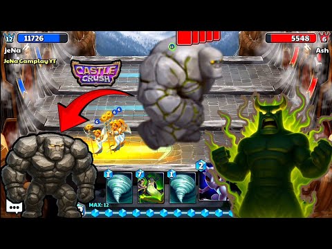 One Man Army 💪 Giant Golem! Castle Crush Gameplay 