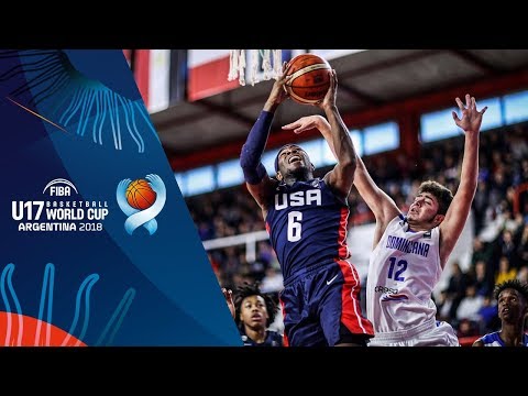 Dominican Republic v USA - Full Game - Round of 16 - FIBA U17 Basketball World Cup 2018