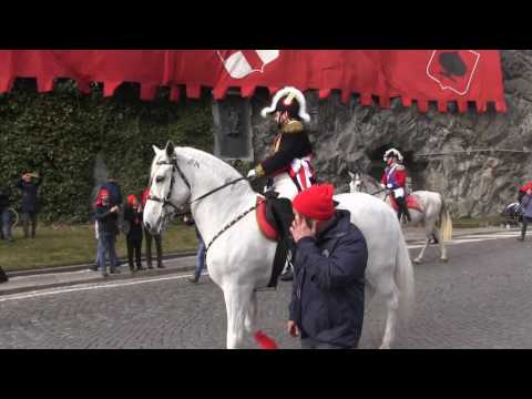 Storico Carnevale d'Ivrea 2017 - giovedì grasso - Generale a cavallo
