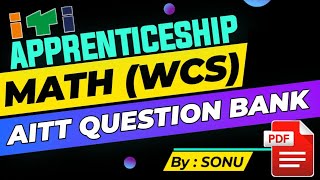 AITT apprentice Maths workshop calculation and science question bank pdf for 2022 test exam paper