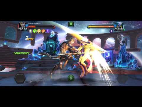 Corvus Glave Vs Grandmaster act6.4 crazy damage (first phase)/ mcoc