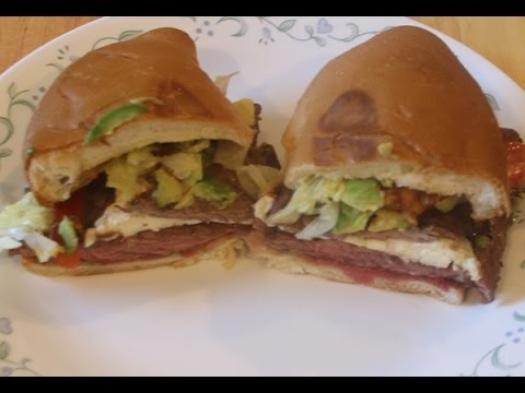 Mexican Torta Steak Sandwich Recipe