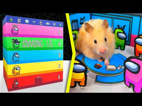 AMONG US 5 - Level MAZE for Hamster !