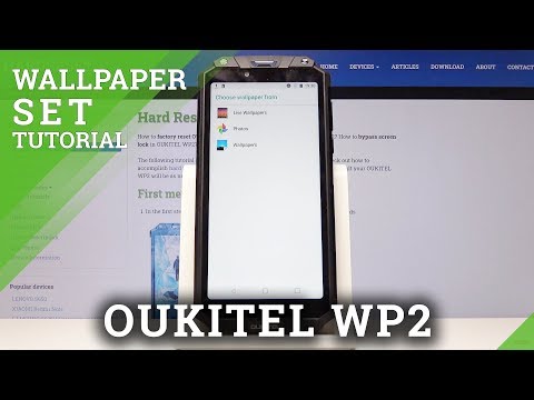 How to Update Wallpaper in OUKITEL WP2 - Set Up New Image on Home Screen