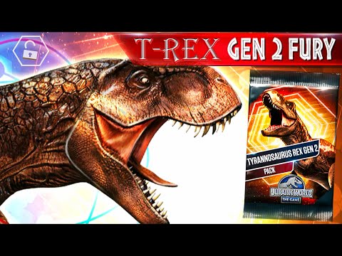 TYRANNOSAURUS REX GEN 2 UNLOCKED X3 MAX LEVEL (JURASSIC WORLD).