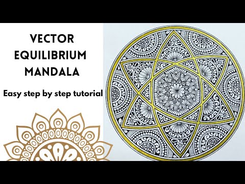 Vector Equilibrium Mandala | Sacred Geometry Series Ep-2 | My World Of Mandalas | MWM