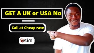 Get a UK or USA mobile number II Call at cheap rate with *eSIM Global*
