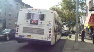 preview picture of video 'MTA NYCT Bus: 2012 New Flyer C40LF B9 & B70 Bus #350 #443 at 4th Ave-Bay Ridge Ave'