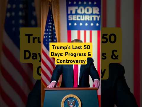 Trump's Last 50 Days: Progress & Controversy