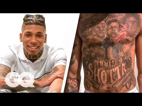 Nle Choppa Skeleton Hand Tattoo