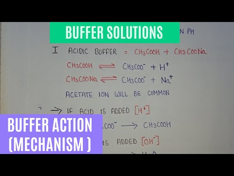 Buffer Action | Acidic and basic buffer Action | how buffer resist pH change