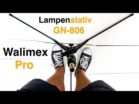 Walimex pro GN-806 Lampenstativ -Steht nicht im weg, dank Bodennaher Beinstellung