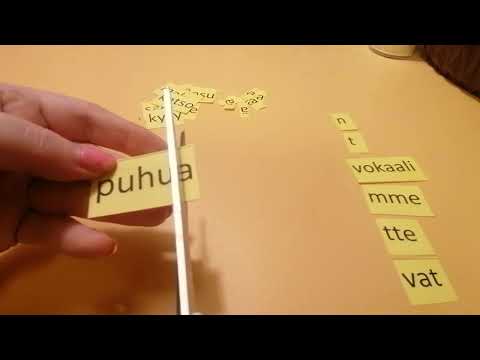 Finnish verb type 1: recognize and conjugation in present tense