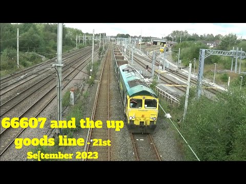 66607 and the up goods line - 21st September 2023