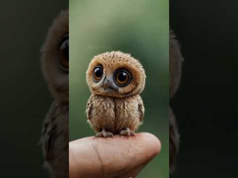 Adorable Owl Moments 🦉 | The Cutest Owl You'll Ever See! #shorts #animals #owl