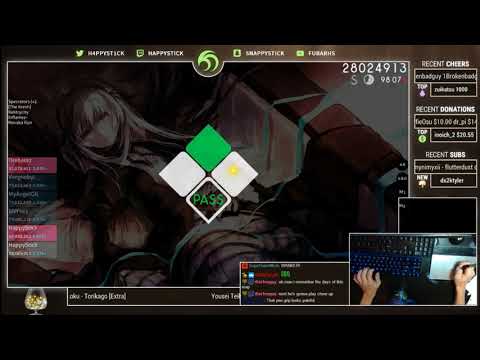 Happystick | Yousei Teikoku - Torikago [Extra] +HD,DT | 98.17% FC 607pp #3 | Livestream w/Chat!