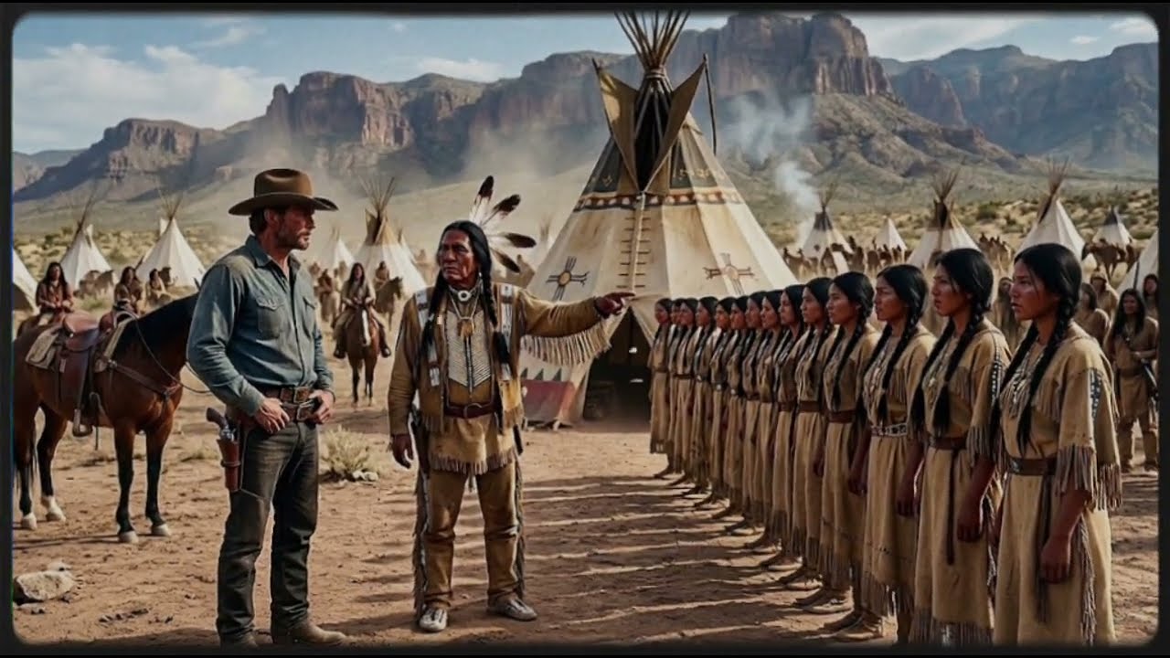 The Cowboy Found Water for the Apache…Then the Chief Lined Up 22 Women—His Answer Shocked Everyone