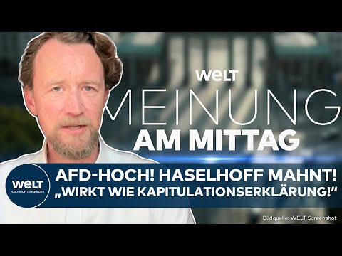MEINE MEINUNG: AfD-Umfragehoch! "Es geht ums Ganze. Wir oder die" Haselhoff mahnt zu Geschlossenheit