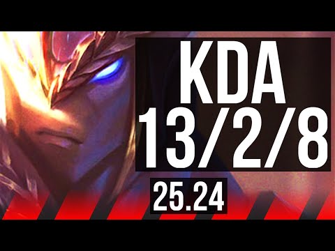 AATROX vs GAREN (TOP) | Good KDA: 13/2/8, 40K damage | EUW Master | 25.24
