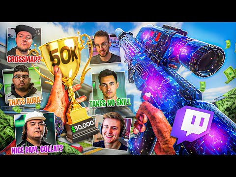 I WON $50,000 ON BO7 (Killing Twitch Streamers - Streamers Reactions)