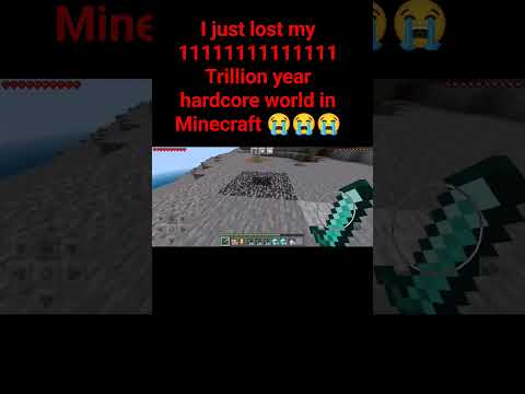 "I lost my trillion-year world in Minecraft 😱" #shocking #viral