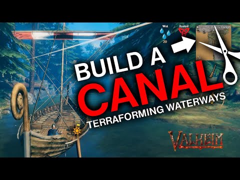 Valheim how to build a canal - Terraforming