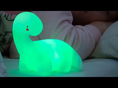 Lampe veilleuse LED multicolore en forme de dinosaure, livraison offerte - Second Medium