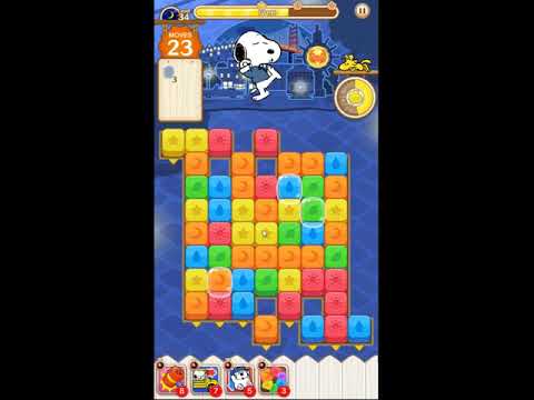 Snoopy Puzzle Journey Night Mode Level 34 - NO BOOSTERS 🐶🧩🧳 | SKILLGAMING ✔️