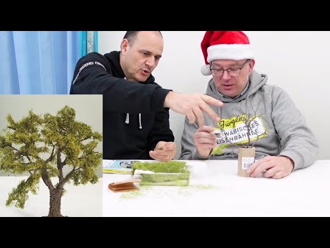 Modellbahn H0 - Bäume basteln mit nettem BESUCH - Update Anlage