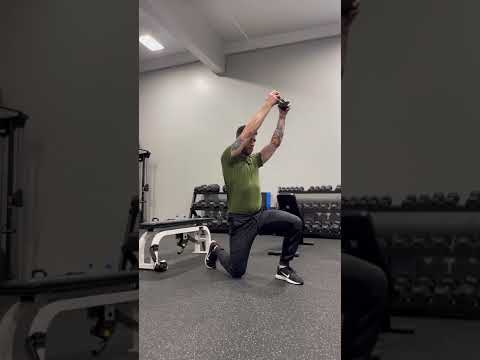 Half Kneeling Dumbbell Chop