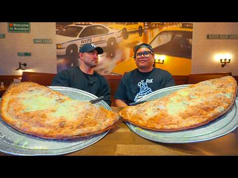 We Didn’t Expect THIS! | 6-LB "Big Zoni" Calzone Challenge at NYPD Pizza