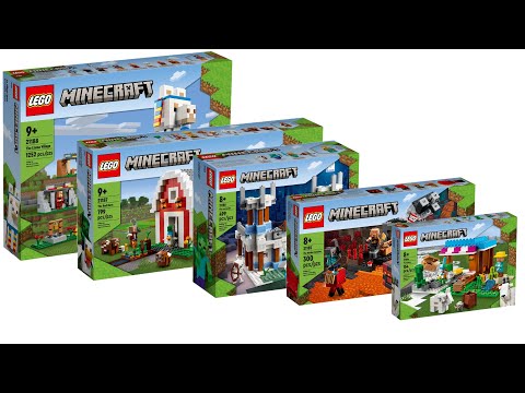 All LEGO Minecraft Sets Summer 2022 CompilationCollection Speed Build
