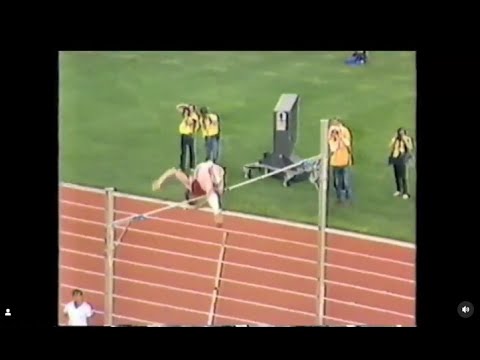 Sergei Bubka wins the 5.85 competition  the 4th IAAF World Cup in Athletics Canberra, Australia 1985