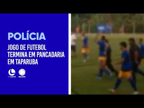 Taparuba: Jogo de futebol termina em pancadaria.