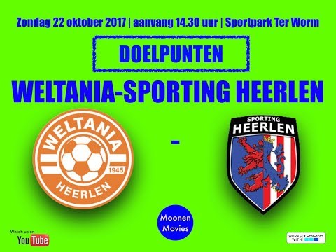 Doelpunten Weltania-Sporting Heerlen 22-10-2017