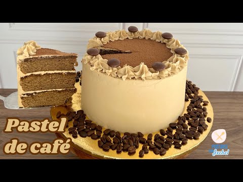 PASTEL DE CAFÉ con CREMA DE MANTEQUILLA | tarta capuchino suave y esponjosa | EN CASA CON IXCHEL