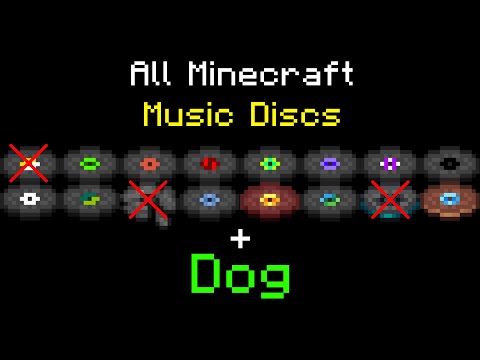 Minecraft 1.20 All Music Discs + Dog Music Disc (No 5, 11, and 13)