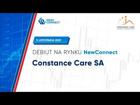 Debiut CONSTANCE CARE S.A. na rynku NewConnect - 3 listopada 2021 r.