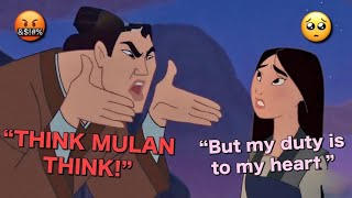 Shang and Mulan having the funniest love-hate relationship for almost 6 minutes straight