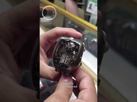 Bugatti Chiron Watch with tiny W16 Engine 😮