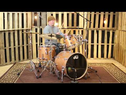 DW Collector's Maple Champagne Glass Drum Set - 22, 10, 12, 16