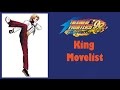 KOF 98 UM King Move List Story Description Box Text
