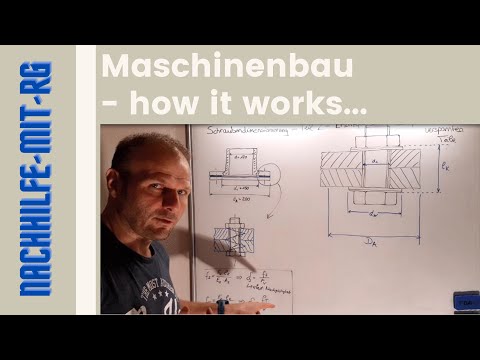 Schrauben berechnen | Ersatzquerschnitt Aers ermitteln | verklemmte Teile | detailliert 2