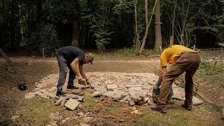 Building Off-Grid Parking in the Woods using Free Hardcore