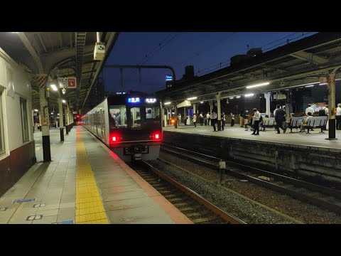 ¡Intercambio de cuatro coches con doble campana del ferrocarril Osaka Jiyūko 9! ! Japón Línea JR Shinto de Osaka Coche ordinario Estación Shinto Intercambio de salida Nueva estación de servicio rápido Reintercambio Estación de servicio rápido Re-intercambio Nueva estación de servicio rápido