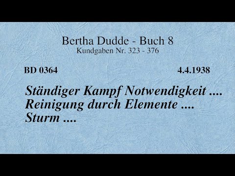 BD 0364 - STÄNDIGER KAMPF NOTWENDIGKEIT .... REINIGUNG DURCH ELEMENTE .... STURM ....